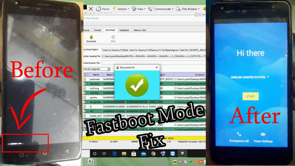 fastboot mode para sp flash tool