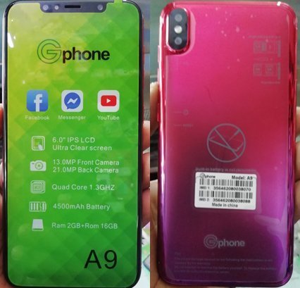 Gphone A9 Flash File 2nd without password