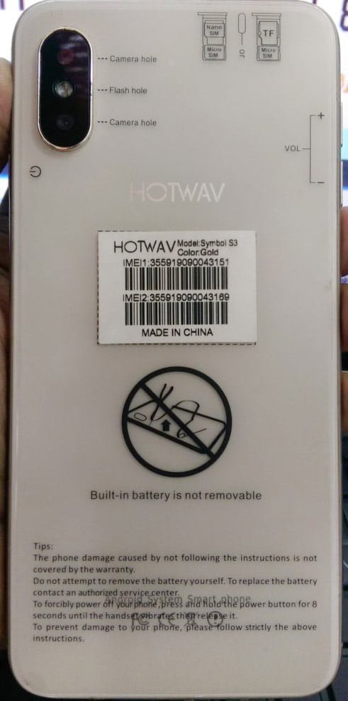 Hotwav Symbol S3 Flash File without password