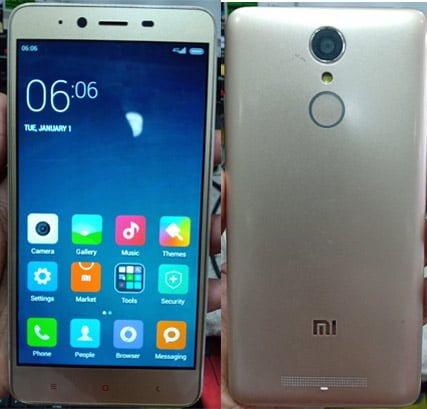 Mi Clone Note 3 Flash File without password