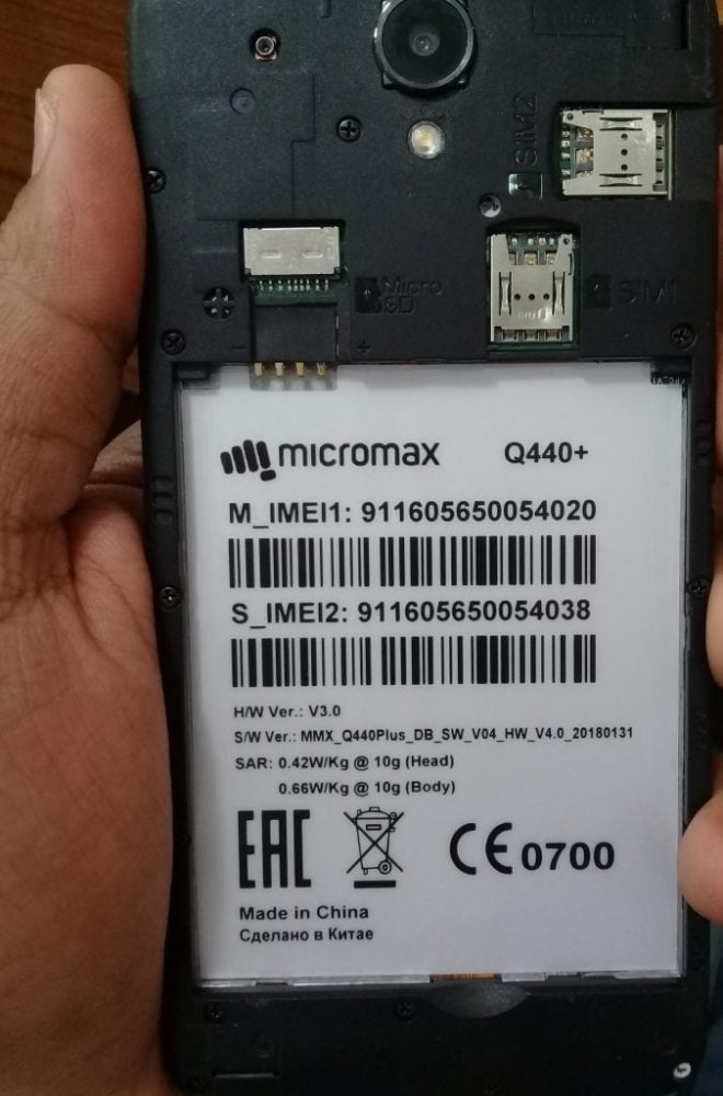 Micromax Q440+Flash File without password