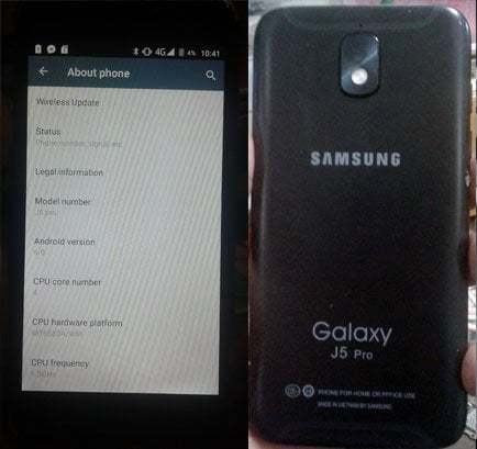 Samsung Clone J5 Pro flash file without password