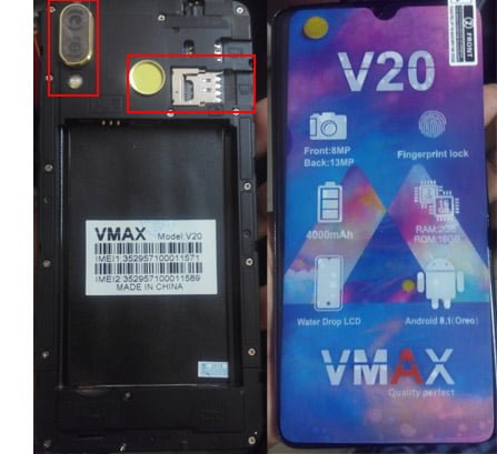 Vmax V20 flash file Without password