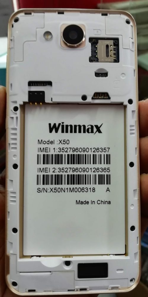 Winmax X50 Flash File without password