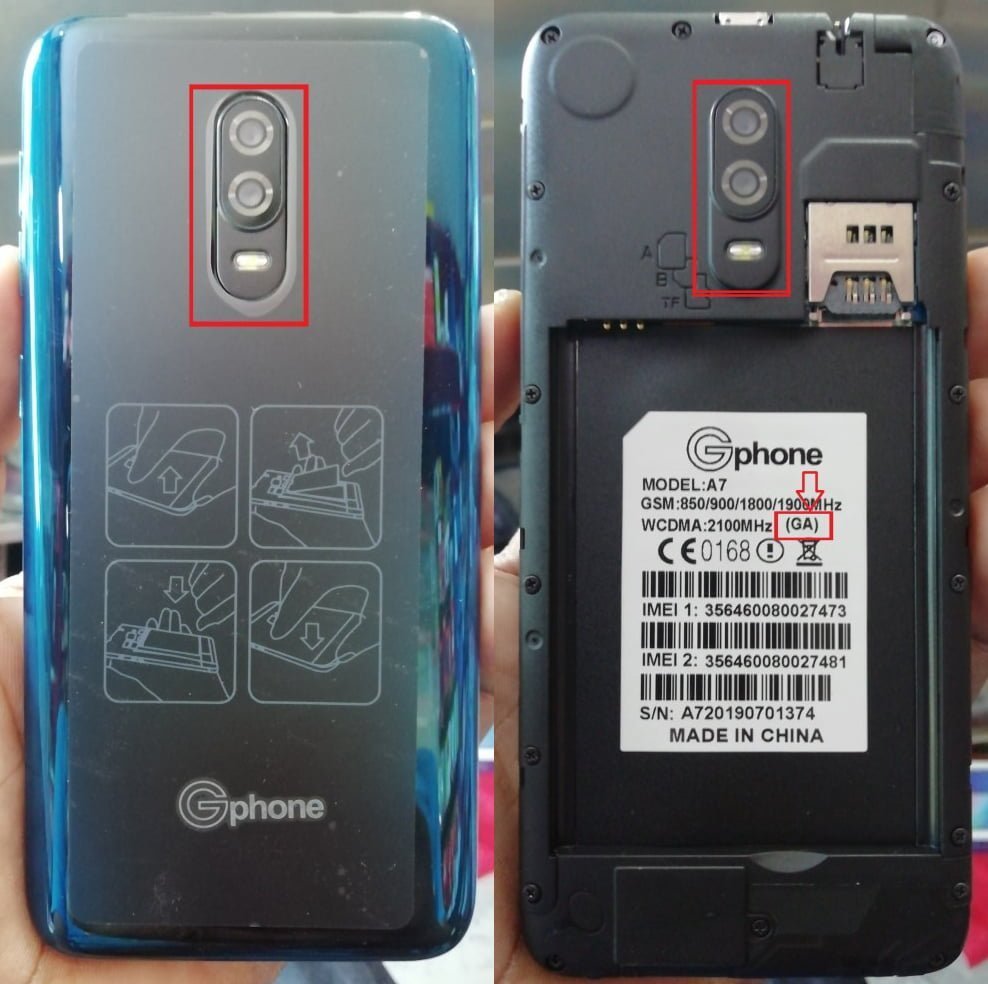 Gphone A7 (Ga) flash file without password