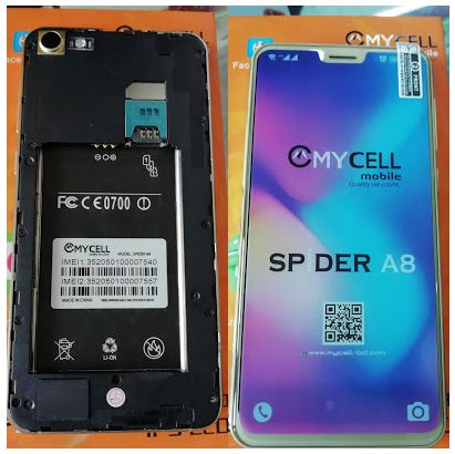 Mycell Spider A8 Flash File without password