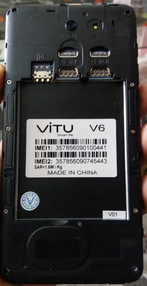 Vitu V6 Flash File without password