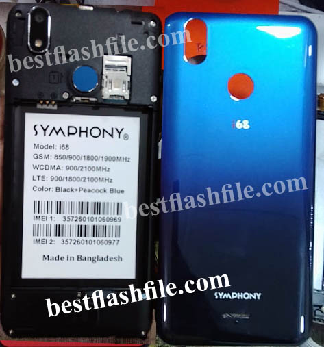  you lot volition bring out the official link to download Symphony i Symphony i68 Flash File Firmware Download