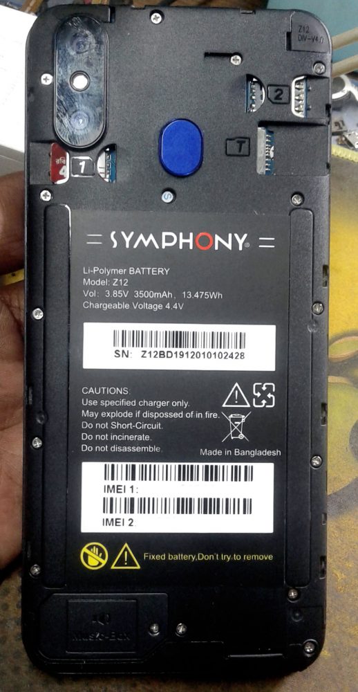 Symphony Z12 Flash File