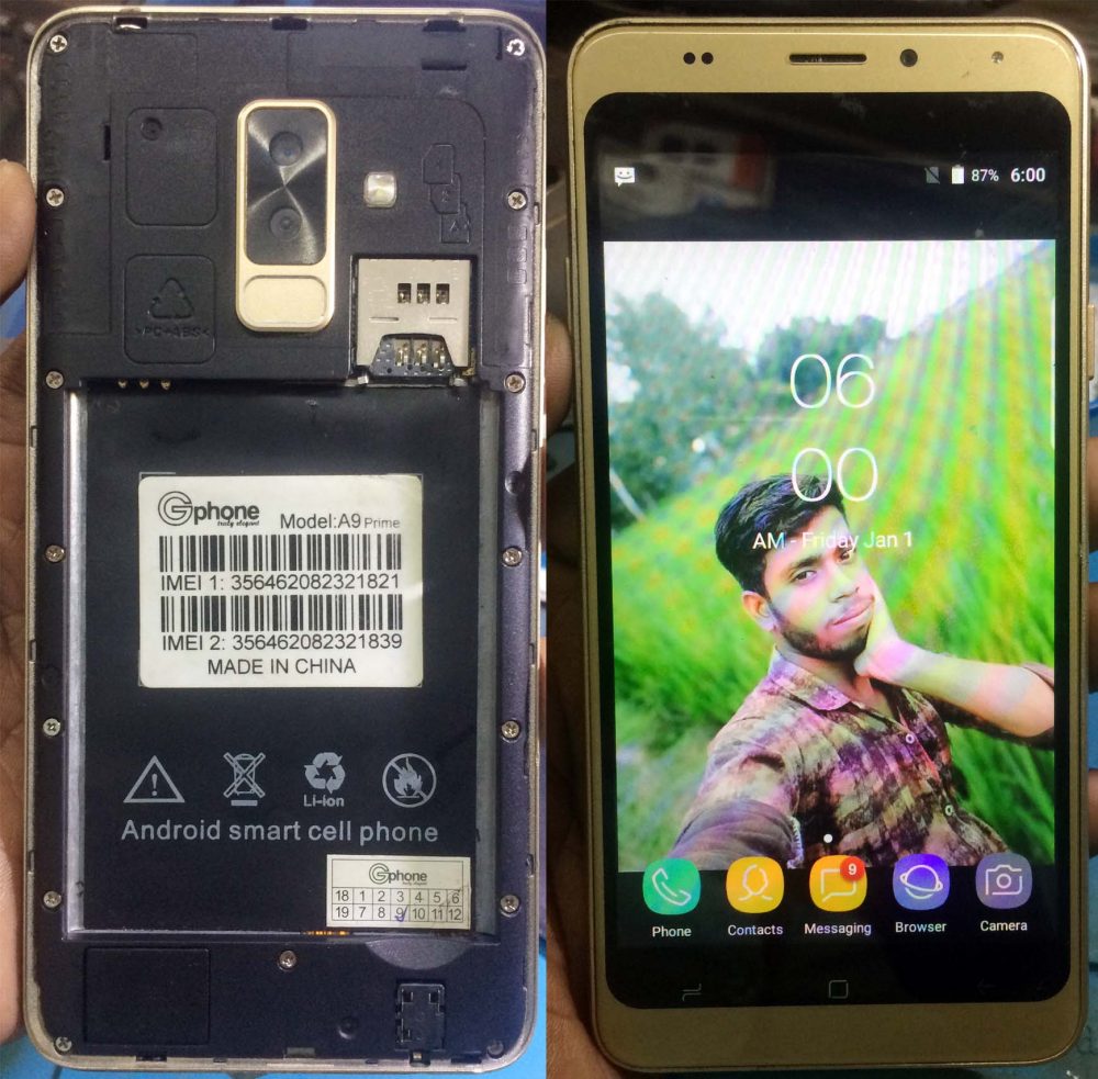 Gphone A9 Prime flash file