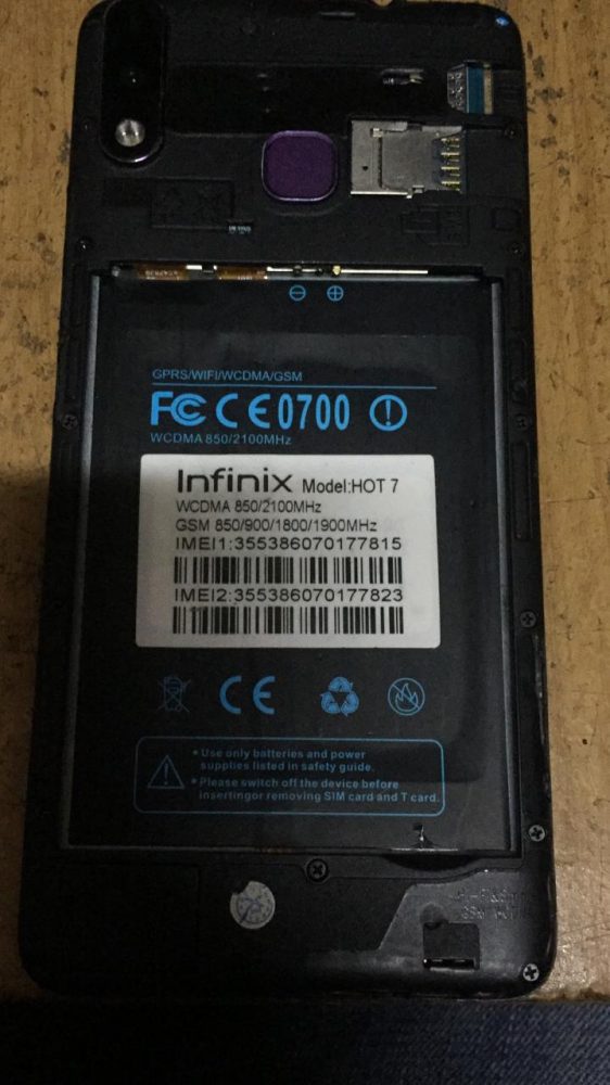 Infinix Clone Hot 7 Flash File