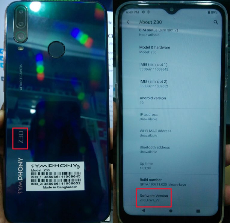 Symphony Z30 Flash File Firmware