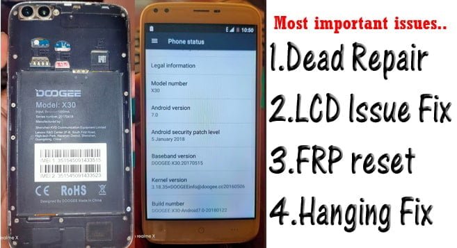 Doogee X30 Flash File Firmware