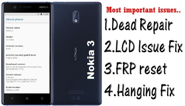 Nokia 3 TA-1032 Flash File Dead Recovery Firmware
