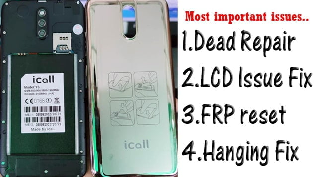 iCall Y3 Flash File Tested Firmware