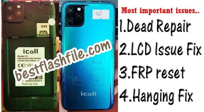 iCall i11 Flash File Tested Firmware