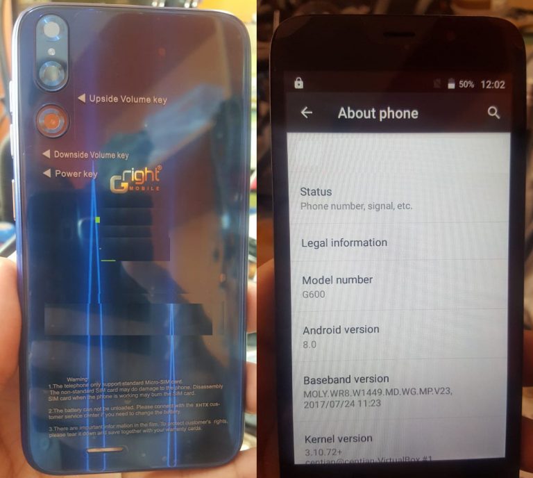 Gright G600 flash file firmware,