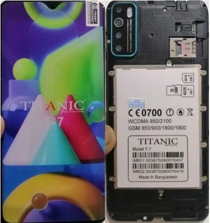 Titanic T-7 flash file firmware,