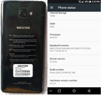 Walton Primo RH3 flash file firmware,