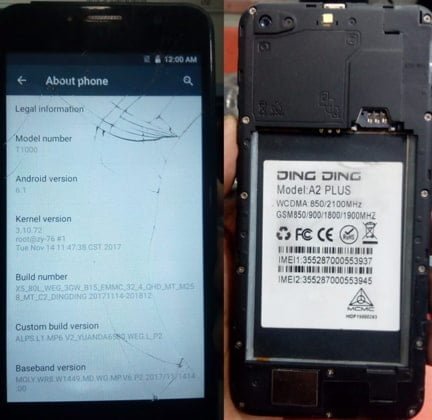 Ding Ding A2 Plus flash file firmware,