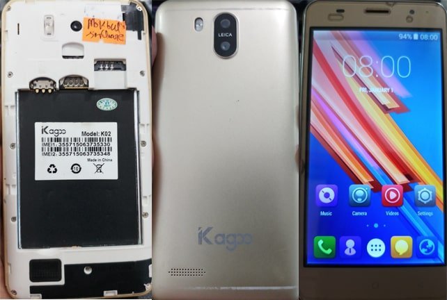 Kagoo K02 flash file firmware,