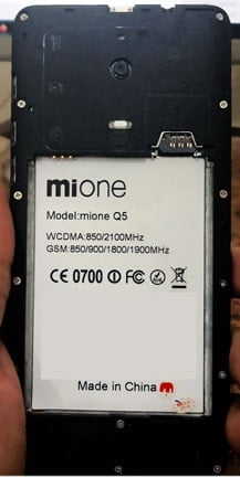 MiOne Q5 flash file firmware,