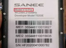 Sanee V10 Pro flash file firmware,