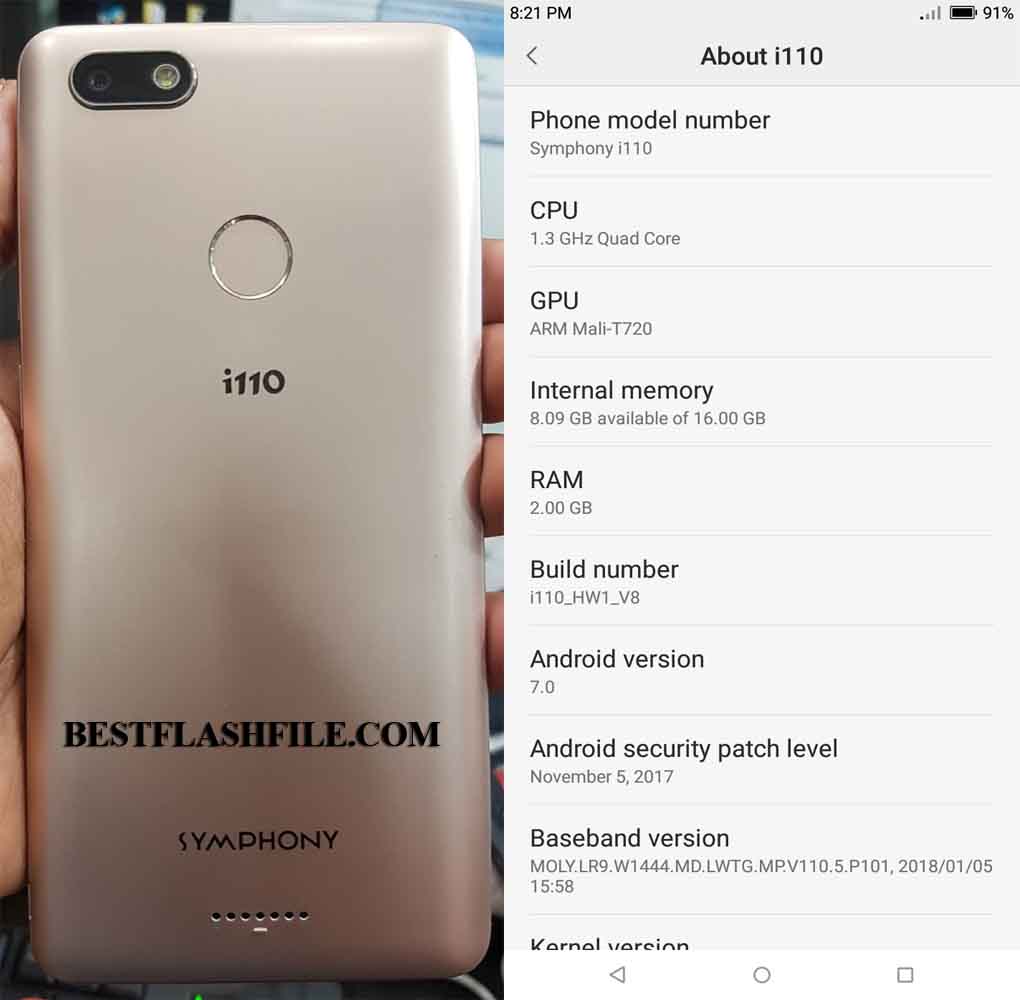 Symphony i110 flash file firmware,