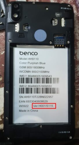 Lava Benco Y11 AH9110 Flash File (Firmware)