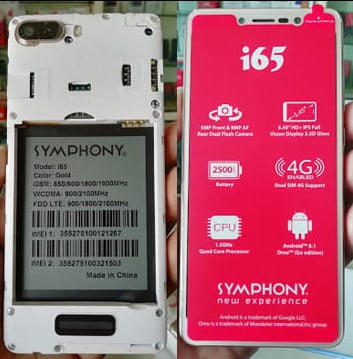 Symphony i65 Flash File FRP Firmware