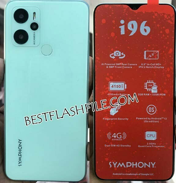 Symphony i96 Flash File FRP 100% Tested Latest (Firmware)