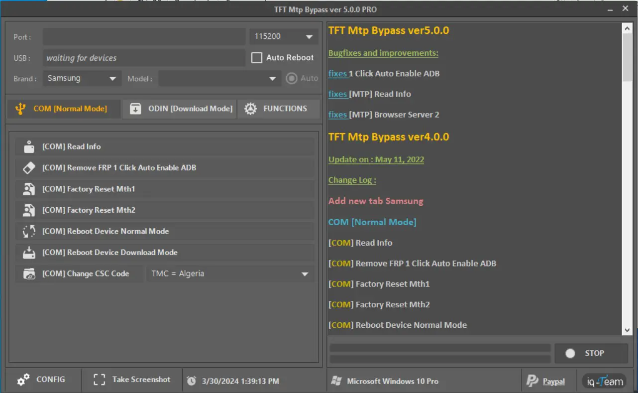 TFT MTP Bypass Tool latest version