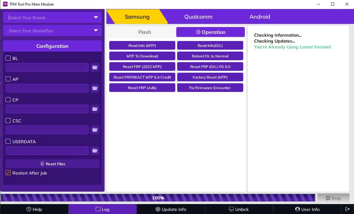 TFM Tool Pro Main Module