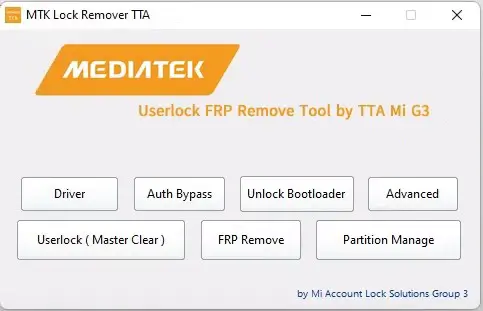 MTK Lock Remover TTA free download