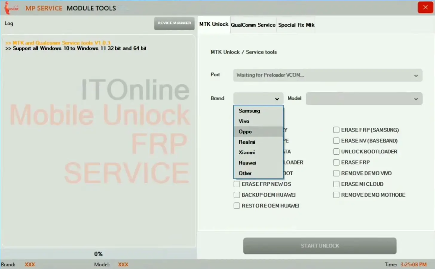 Mp service module tools download